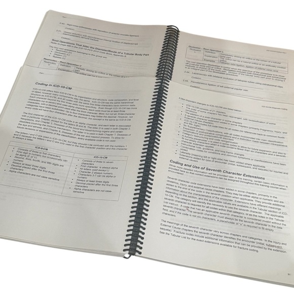 ICD-10-CM Coder Training Spiral Bound Manuals Health Information Management - Picture 4 of 4